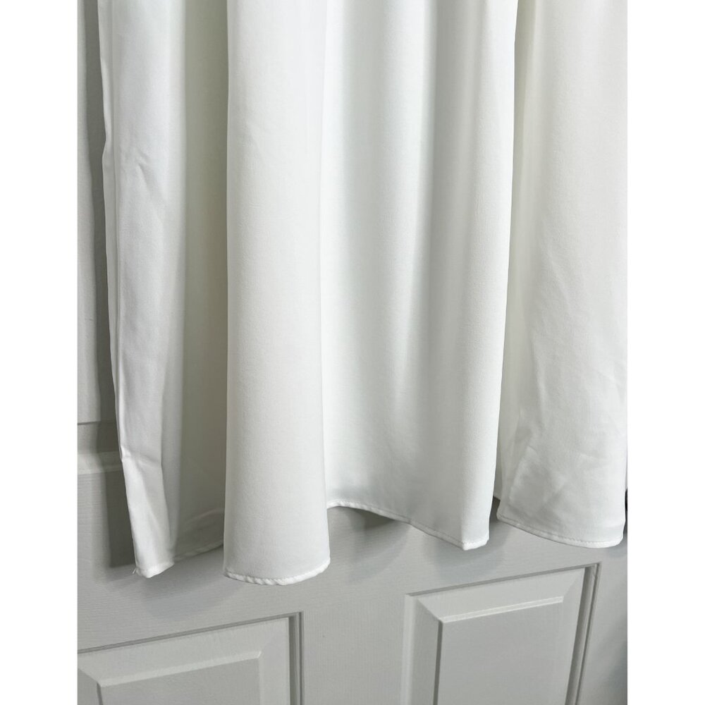 Square Neck Embroidered Dress with Ruffle Sleeves - Picture 7 of 9